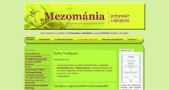 Desktop Screenshot of mezomania.hu