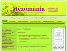 Tablet Screenshot of mezomania.hu